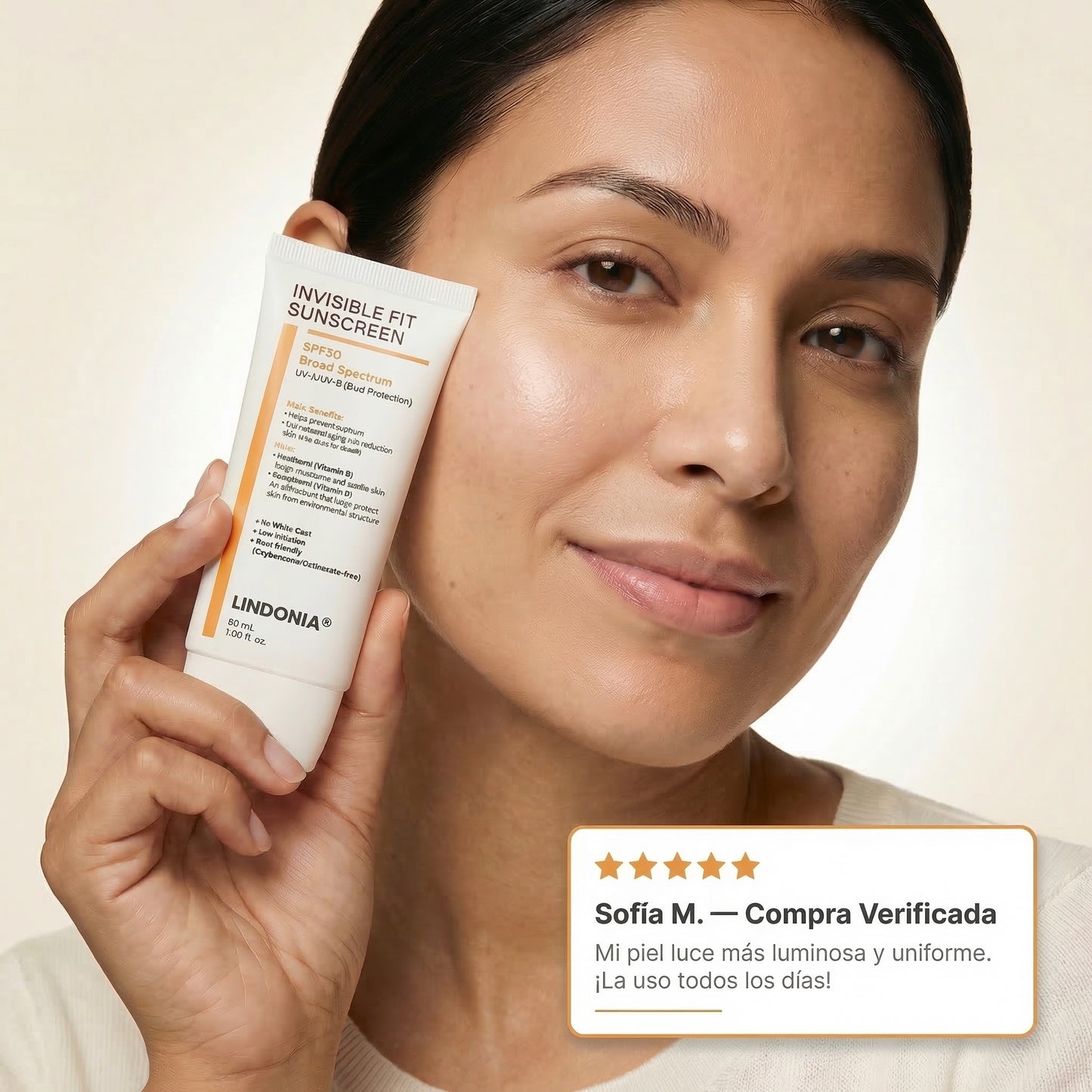 Lindonia® Protector Glow Coreano SPF50