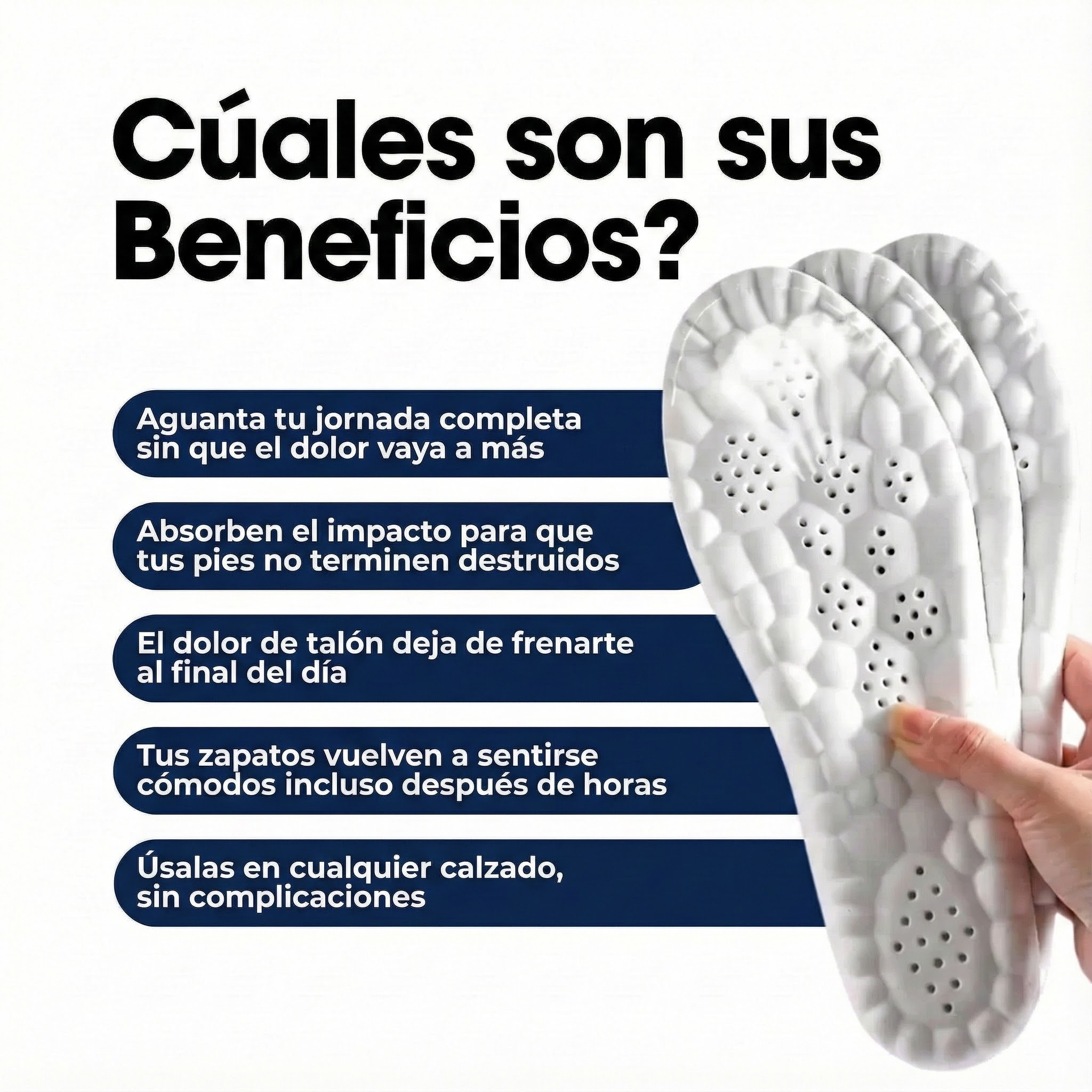 Lindonia® Plantillas Cloud 5D - Alivio del dolor, fascitis y pies cansados