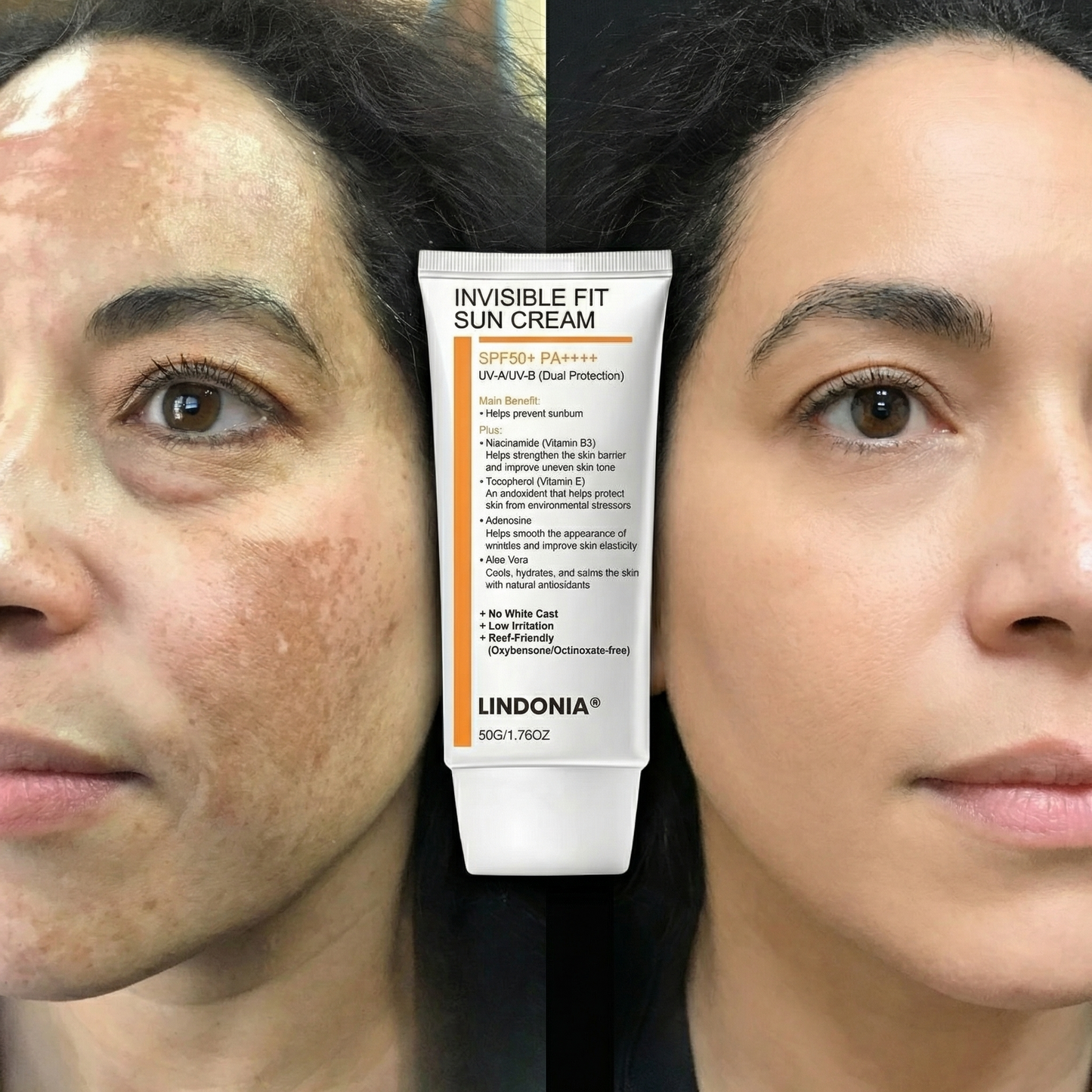 Lindonia® Bloqueador Glow Coreano SPF50