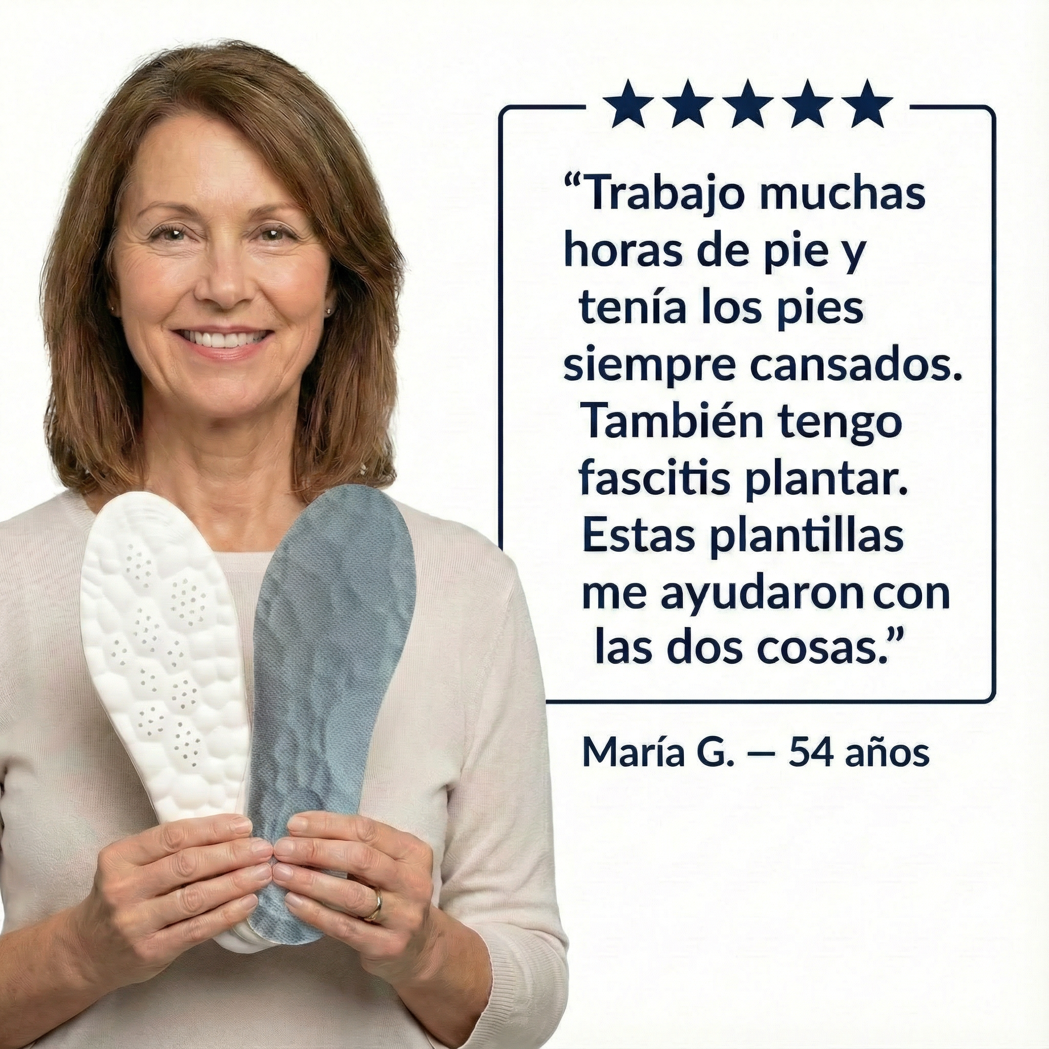 Lindonia® Plantillas Cloud 5D - Alivio del dolor, fascitis y pies cansados