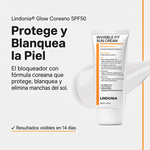Lindonia Glow Coreano SPF50