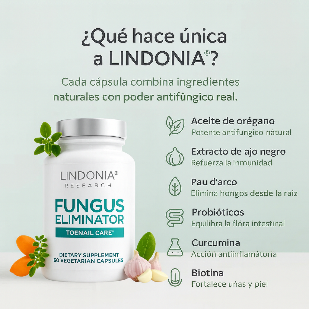 Lindonia® FungusEliminator - Cápsulas Anti-Hongos