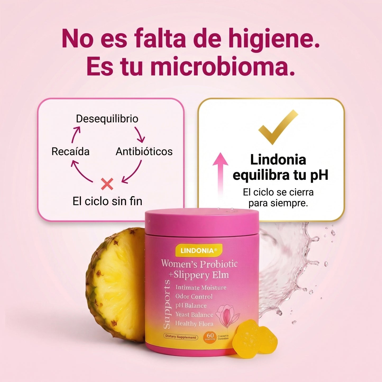 Lindonia® Balance Íntimo - Gomitas probióticas femeninas
