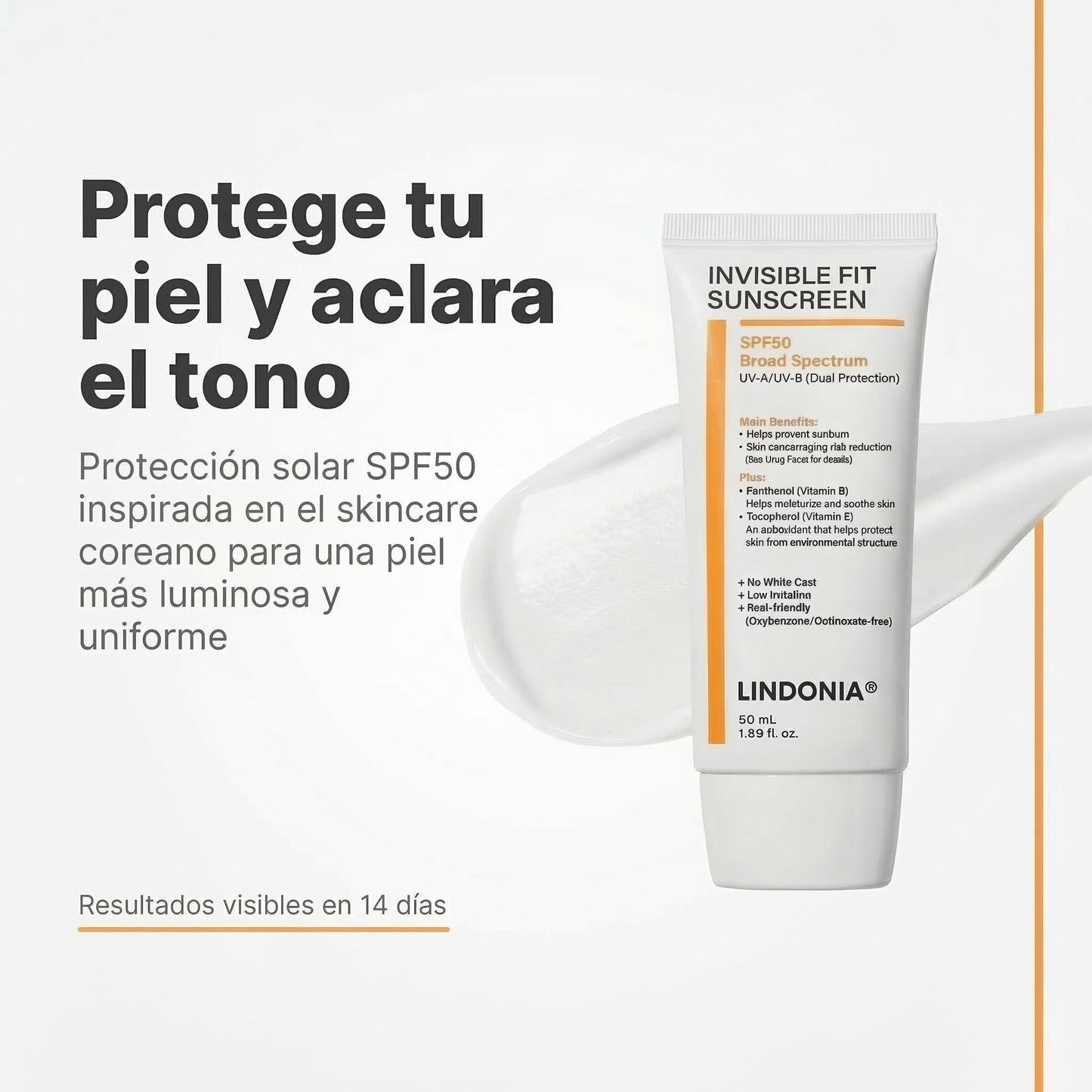 Lindonia® Protector Glow Coreano SPF50